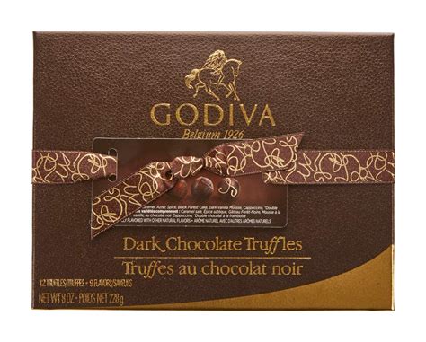 Amazon GODIVA Caja De Regalo De Trufas De Chocolate Oscuro