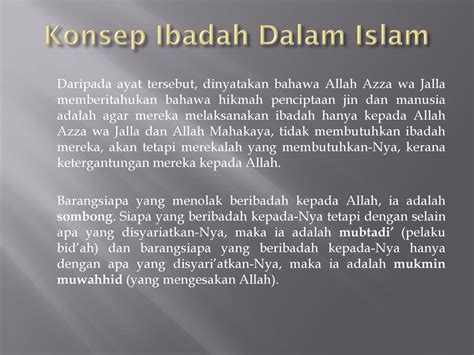 Ibadah Dalam Islam Ppt Download