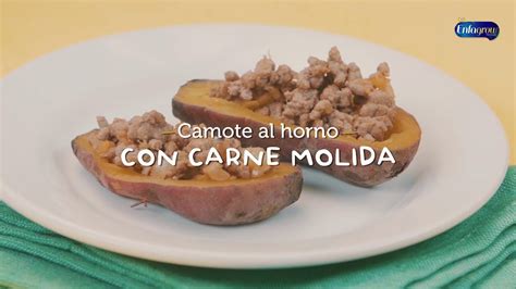 Recetas De Comida Para Niños Camote Al Horno Con Carne Molida Y