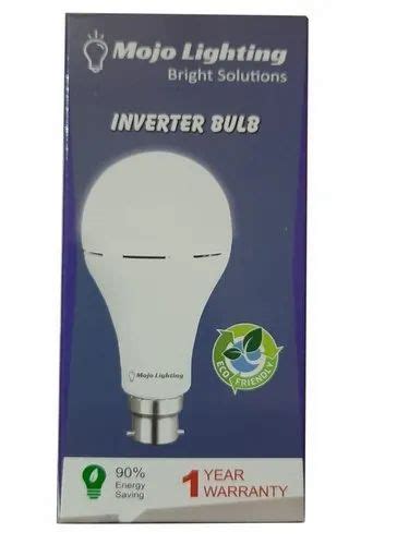 Mojo Lighting Round W Rechargeable Inverter Led Bulb B At Rs