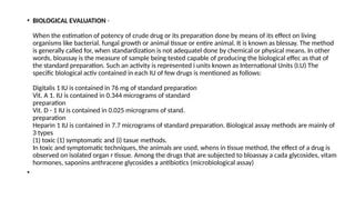 Quality Control Of Crude Drugs By Different Methods PPT