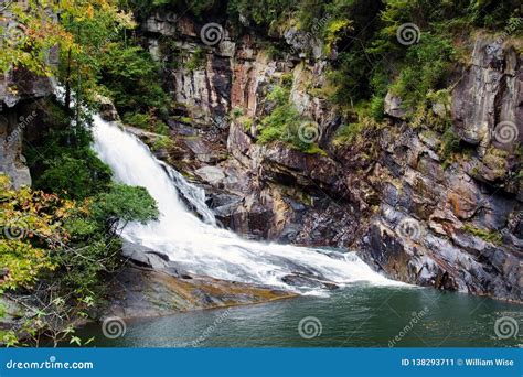 Tallulah Gorge Bridal Veil Waterfall Georgia Stock Image Image Of