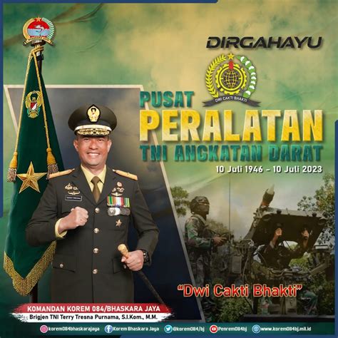 Dirgahayu Pusat Peralatan Tni Ad Korem Bhaskara Jaya