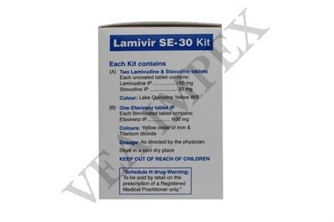 Lamivir Se Kit Lamivudine Stavudine And Efavirenz Tablets Cipla