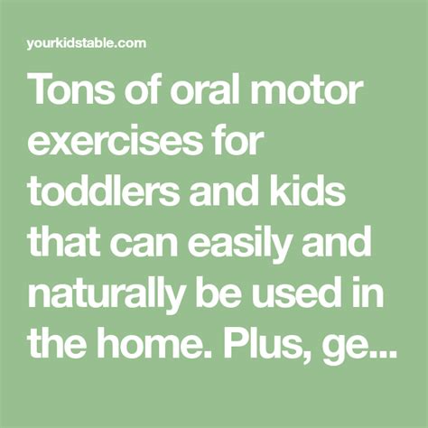 List 105 Pictures Oral Motor Exercises With Pictures Pdf For Adults Superb