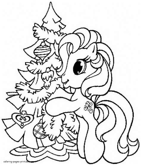 Christmas My Little Pony Coloring Pages - Coloring Home