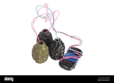 Ied Improvised Explosive Device Isolated On White Stock Photo Alamy