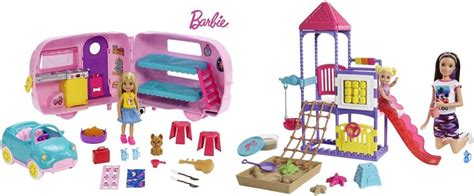 Barbie Club Chelsea Camper Playset Fxg90 And Skipper Babysitters Inc