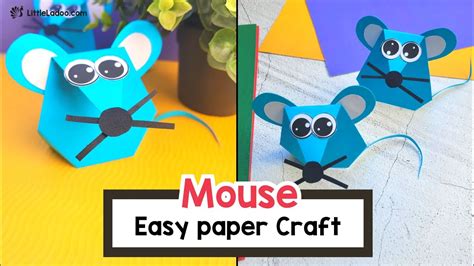 Easy Paper Mouse Craft For Kids Youtube