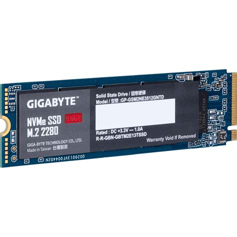 GIGABYTE SSD NVMe 512GB M 2 2280 IT Direct