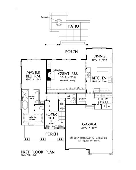 Check Out The First Floor Plan Of The Oxley House Plan Now In