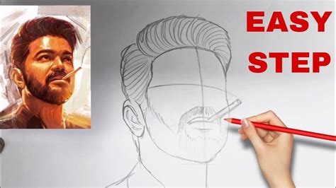 Leo Vijay Thalapathy Drawing How To Draw Vijay Thalapathy Leo YouTube