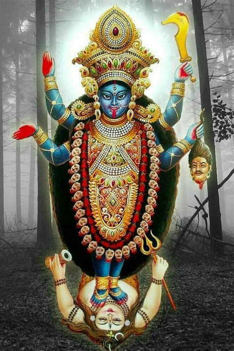 Pin By Aljapur Chandra Prakash On Kaali Maa Ji Indian Goddess Kali