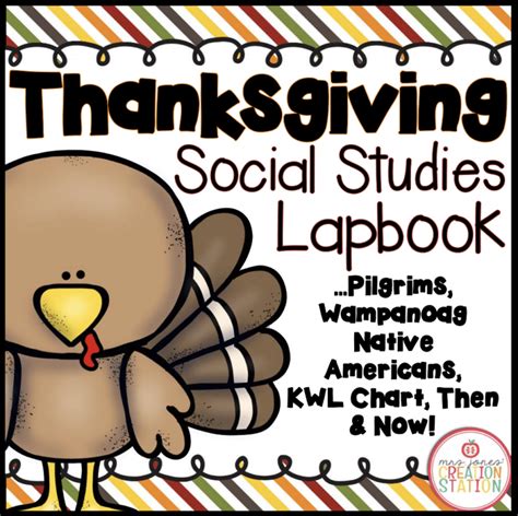 THANKSGIVING LAPBOOK Mrs Jones Creation Station Store