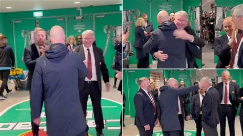 The Moment Erik Ten Hag Was Congratulated By Sir Alex Ferguson After Leading Man United To