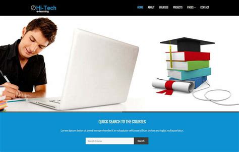 E Learning Bootstrap Website Template Webthemez