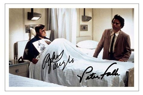 Peter Falk And Robert Vaughn Signed Autograph Photo Signature T Print