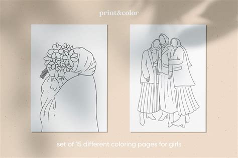 Colorful Fashion Modest Fashion Coloring Pages Supplies Quote