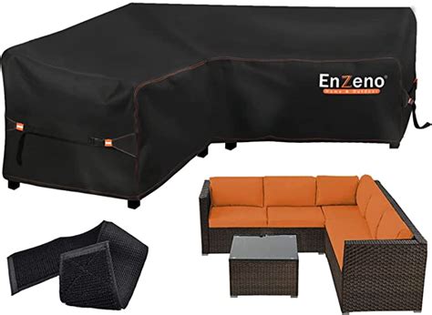 Amazon De Enzeno Gartenm Bel Abdeckung L Form Lounge Abdeckung L Form