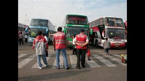 Sutran Y PNP Inspeccionaron Terminal De Yerbateros Por Semana Santa