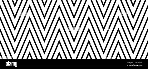 Zigzag Seamless Pattern Black And White Chevron Ornament Background