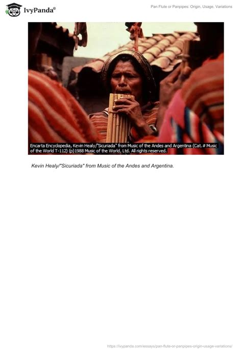 Pan Flute Or Panpipes Origin Usage Variations 561 Words Research