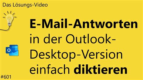 Das L Sungsvideo E Mail Antworten In Der Outlook Desktop Version