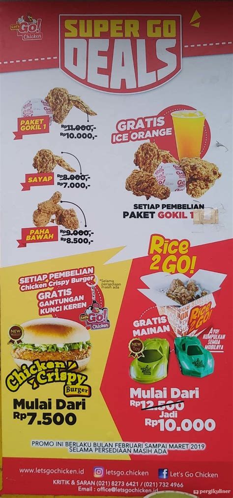 Selalu Diperbarui Menu Let S Go Chicken Cinere Depok