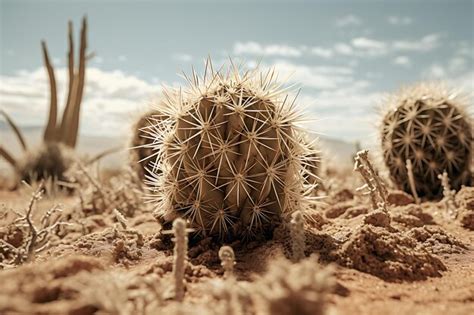 Premium AI Image | Cactus in the desert landscape