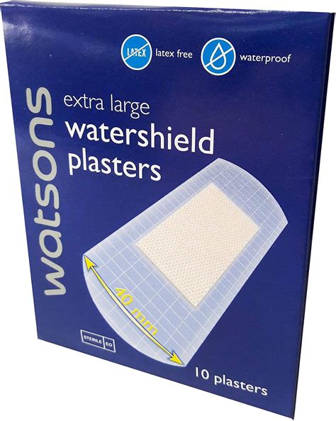 2 Packs Of Watsons Watershield Plasters Extra Large