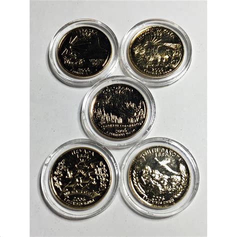 K Gold Layered Commemorative State Quarters South Dakota