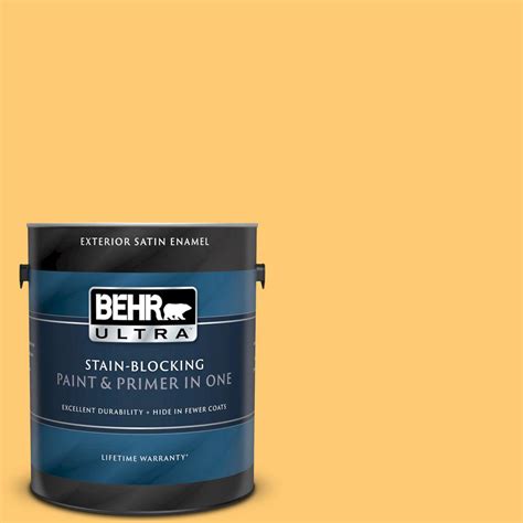 BEHR ULTRA 1 Gal 310B 5 Spiced Butternut Satin Enamel Exterior Paint