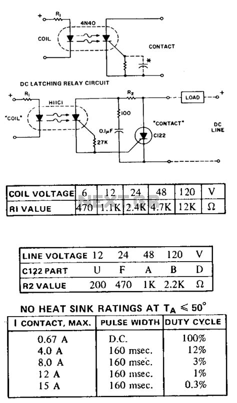 Dc Latching Relay Under Relay Circuits 13534 Nextgr