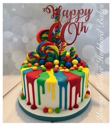 Colourful Drip Cake Drip Cake Sweets Drip Cake Bright Drip Cake