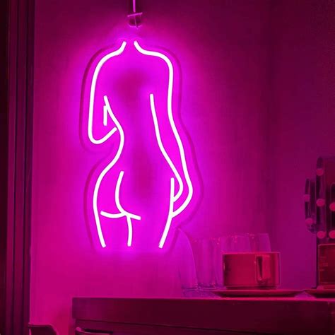 Led Sexy Lady Back Neon Sign Solla