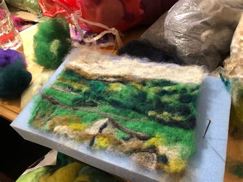 Needle Felting Landscape Workshop