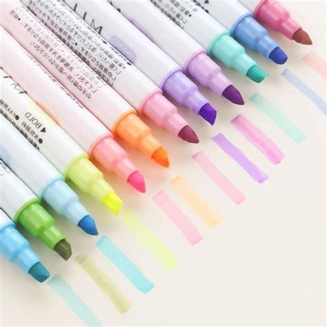 Stylos Mildliner Couleurs Kawaii Surligneur Double T Te Stylo