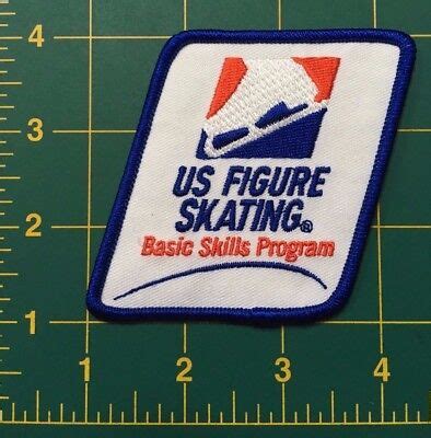 US Figure Skating patch USFSA Basic Skills Patch 3" tall usfsa skating patch | eBay