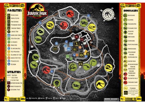 Jurassic Park Map