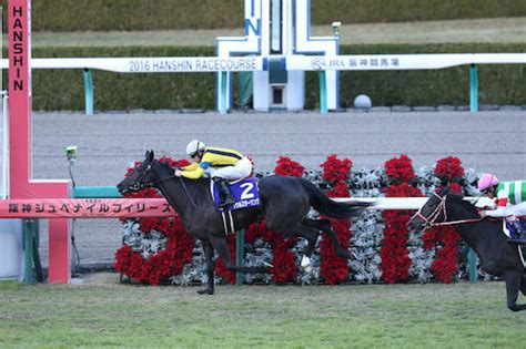 ＜阪神11r・阪神jf＞直線抜け出したソウルスターリングが優勝（右は2着・リスグラシュー） ― スポニチ Sponichi Annex ギャンブル