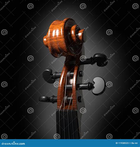 Violin scroll stock illustration. Illustration of string - 11938523