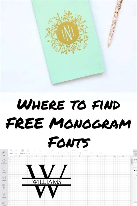 29 Free Monogram Fonts for Cricut Design Space