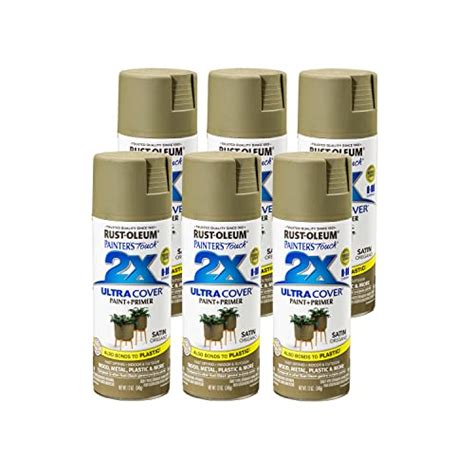 Rust Oleum 249069 6pk Painter S Touch 2x Ultra Cover Spray Paint 12 Oz Satin Oregano 6 Pack