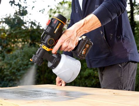 Worx Nitro V Paint Sprayer With Brushless Motor Wood Panel Usa