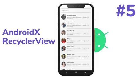 RecyclerView AndroidX 2020 Part 5 Search Bar With RecyclerView