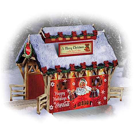 Coca Cola Happy Holidays Light Up Tunnel Train Accessory