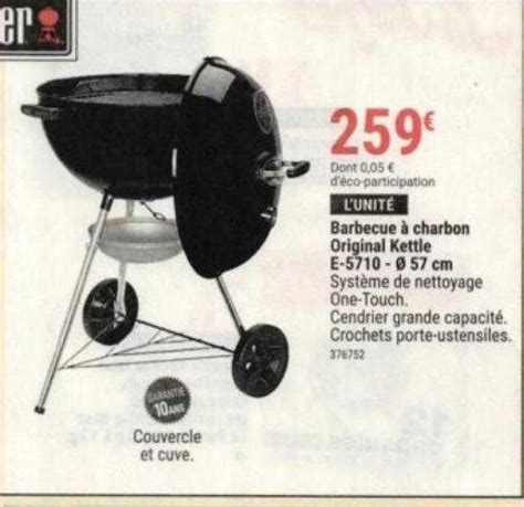 Promo Barbecue Charbon Original Kettle E Cm Weber Chez