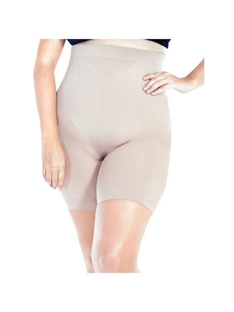 Women S Rhonda Shear High Waist Smoothing Long Leg Panty Nude L Walmart