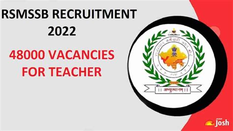 Rsmssb Teacher Recruitment Vacancies For Primary Upper