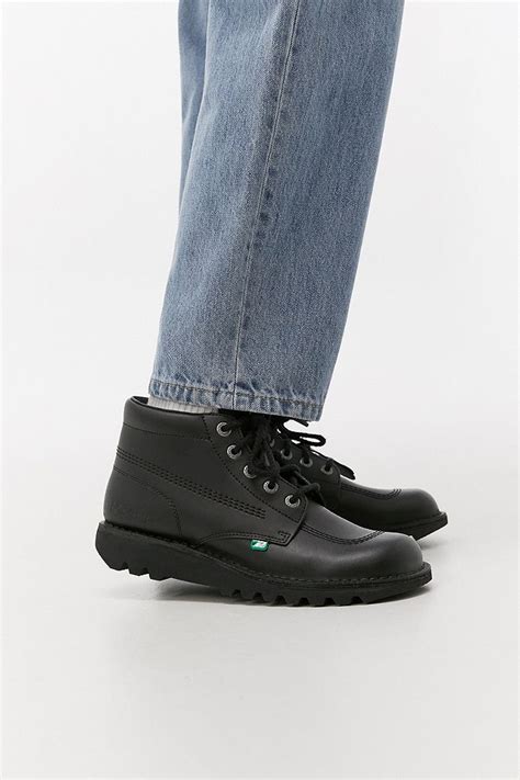 Kickers Kick Hi Black Boots Urban Outfitters Uk